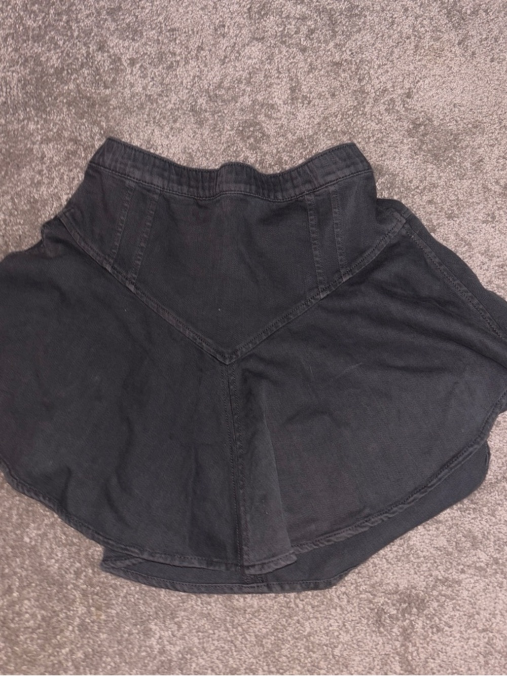 aerie Charcoal Gray Mini Skirt